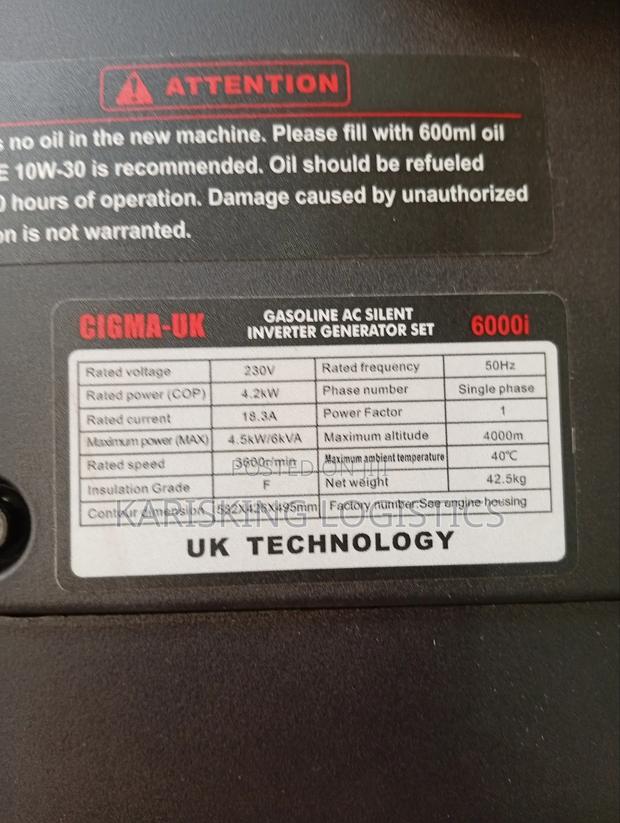 5kw Cigma Silent Gasoline Generator - thumbnail 2