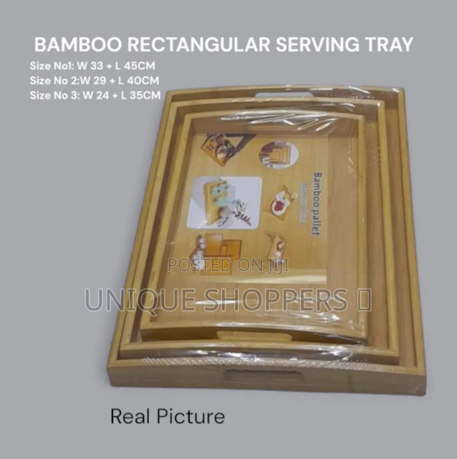 Bamboo Rectangular Serving Trays Strong • Stylish • Durable