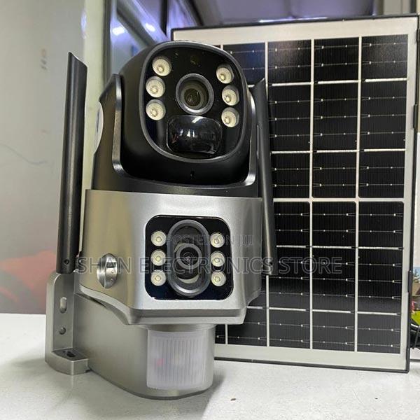 V380 Pro App, Outdoor Security, Sim Slot, Dula Lens PTZ Solar Camera - main view
