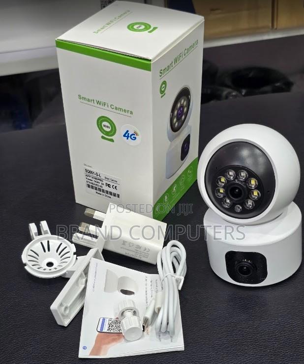 Dual Lens Smart Home Indoor Wireless 4g Sim Card CCTV PTZ Camera