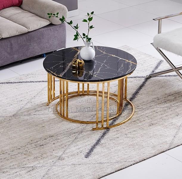 Petite Marble Centre Coffee Table - thumbnail 2