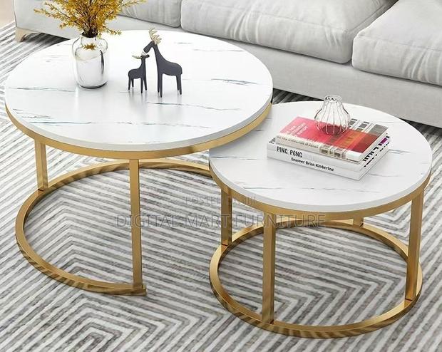 Petite Marble Centre Coffee Table - thumbnail 4