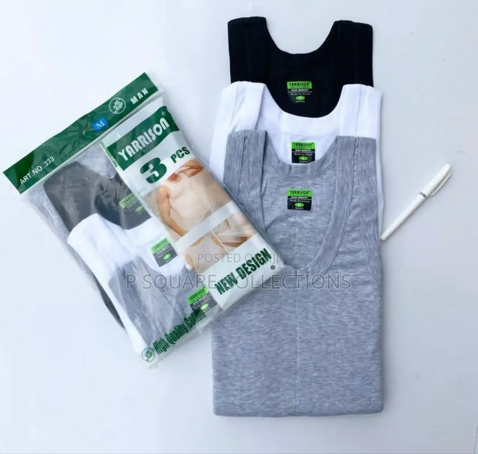 Men's Vests. A Pack of 3