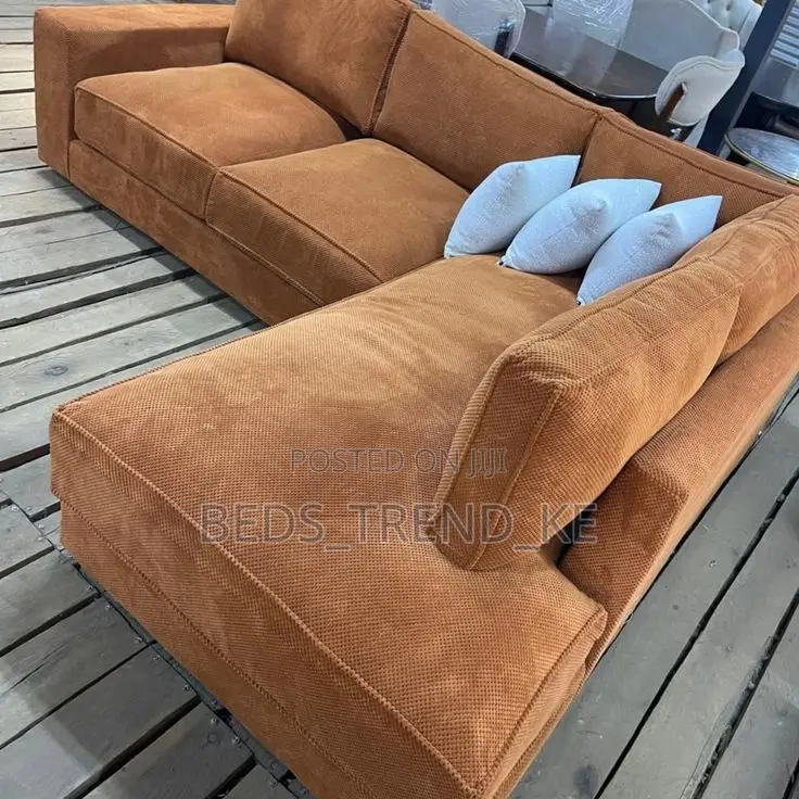 Refreshed 6 Seater Modern L Sofa