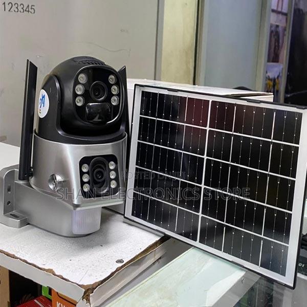 4g Sim Slot - PTZ Rotating Dual Lens CCTV Security Solar Camera