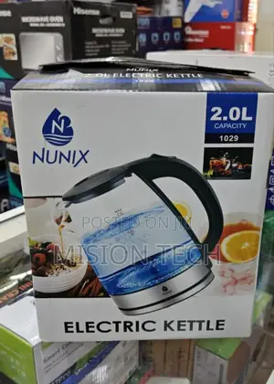 Nunix 2.0l Model 1029 Electric Glass Kettle