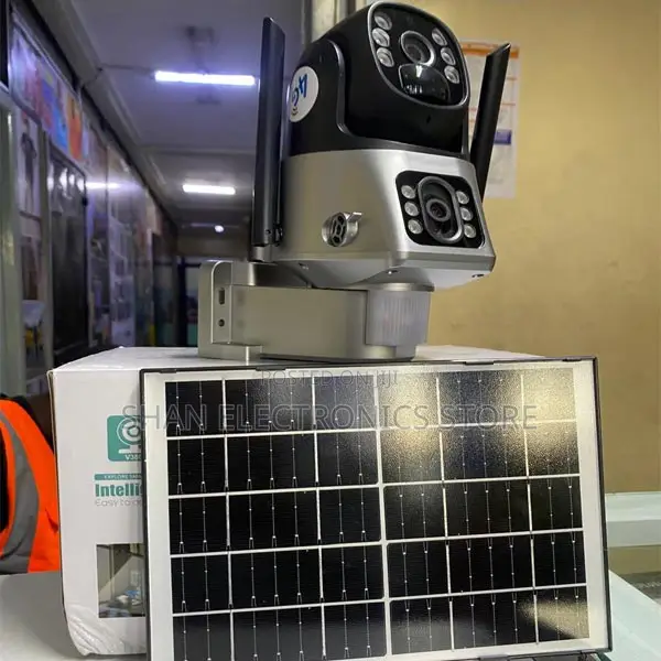 4g Dual Lens Intelligent Solar Energy PTZ With Sim Card Slot Camera