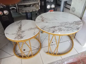 Marble Nesting Coffee Tables. 2 PCS Set