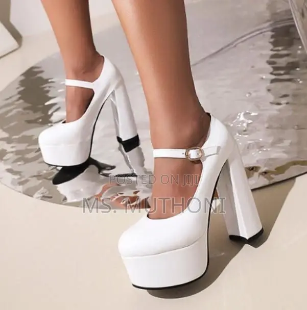 Women’S Fashion Platform Chunky High Heels Size 36-42