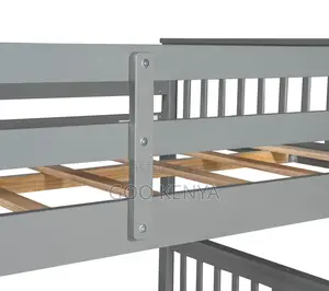 Home Bed; Space-Saving Bunk Bed With Ladder and Storage for Kids’ Room