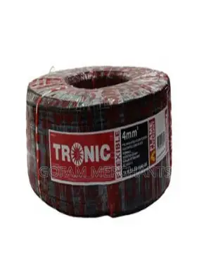 Tronic Flexible 4 Core 4.0mm - Black Cable
