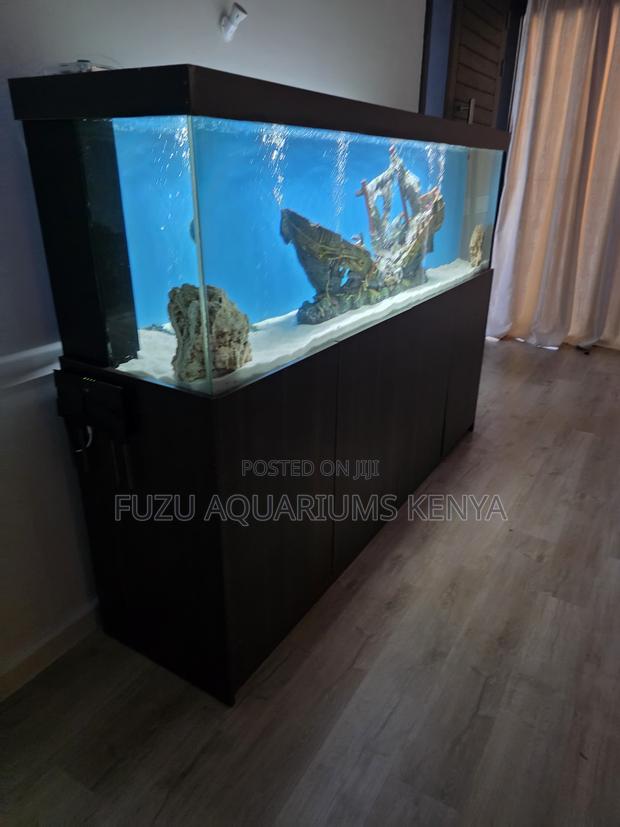 Bring the Ocean Home – Complete Aquarium + Cabinet Set - main view