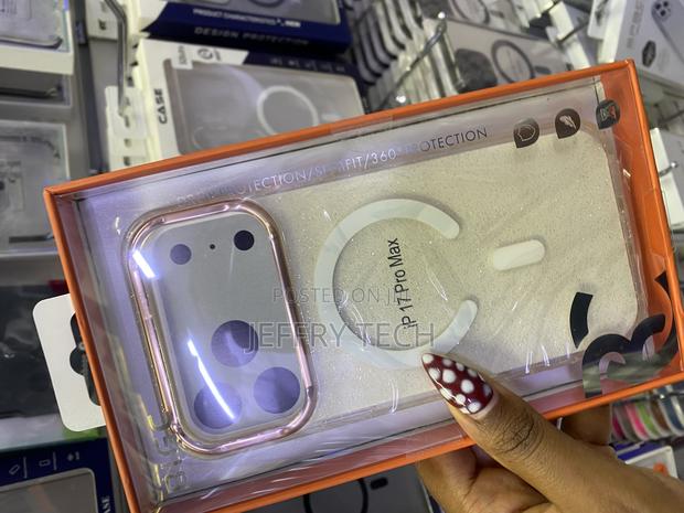 Omave iPhone 17 Pro Max Case Clear Glitter Cover Magsafe Compatible - thumbnail 3