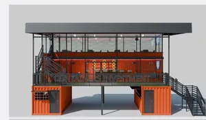 Shipping Container Bar From 2 20fts And 40ft Coming Up.