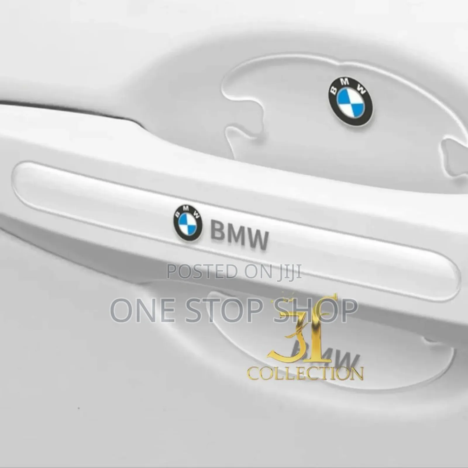 Door 4pc Handles+4pc Bowl Clear Anti Scratch Branded Stickers