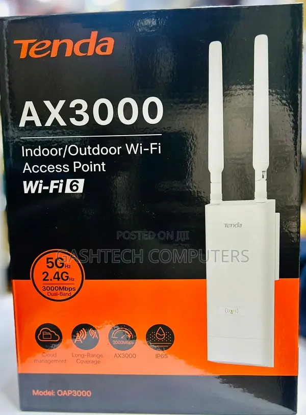 Tenda Oap3000 Ax3000 Indoor/Outdoor Wi-Fi Access Point