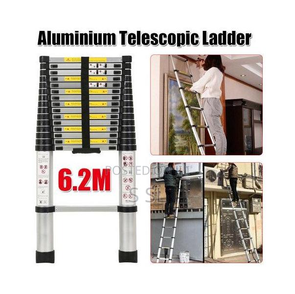 Single Telescopic Aluminum Ladder 6.2m