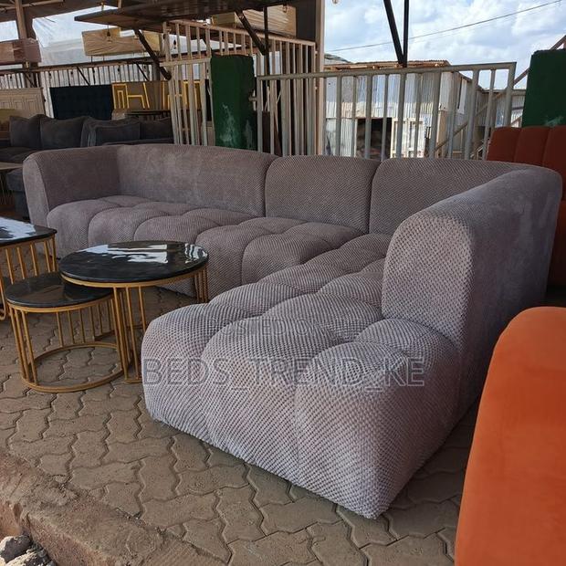 Tailored 6 Seater Bubble L Sofa - main view