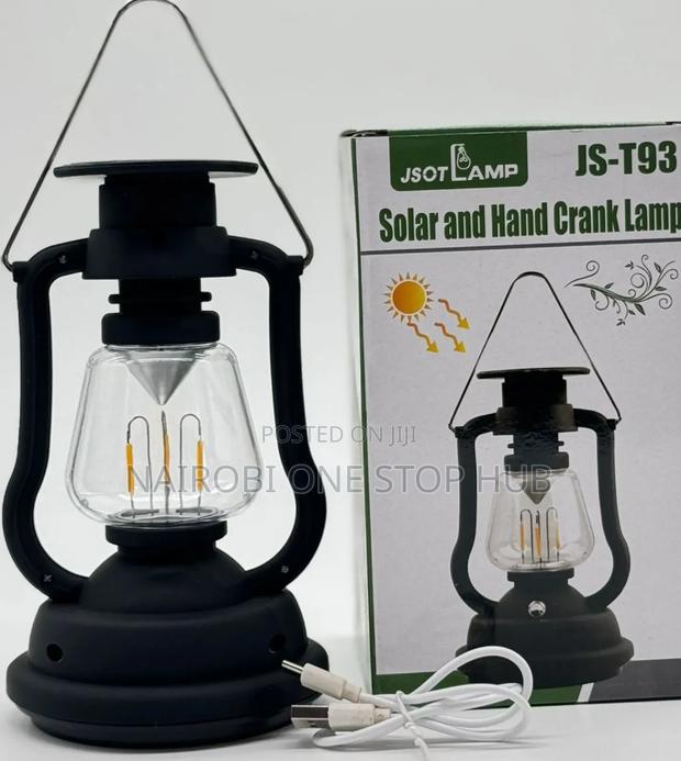 Js-T93 Solar and Hand Crank Lamp.