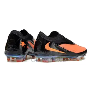Nike Phantom Gx Elite Low Fg Black and Orange Football Boots