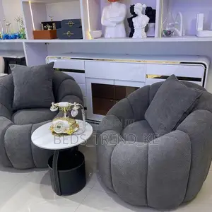 Single Gray Lavish Armchair