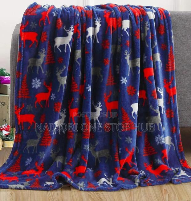 Festive Holiday Flannel Throw - main view
