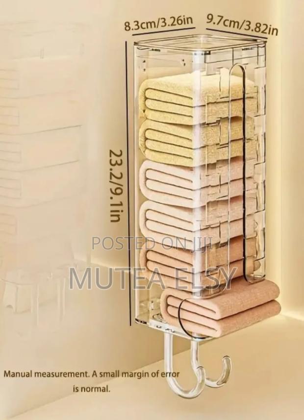 Clear Wall Mounted Socks Underwear Storage Box - thumbnail 2