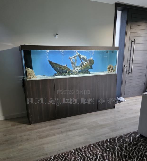 Irresistible Complete Aquarium With Sleek Modern Cabinet – Order Now! - main view
