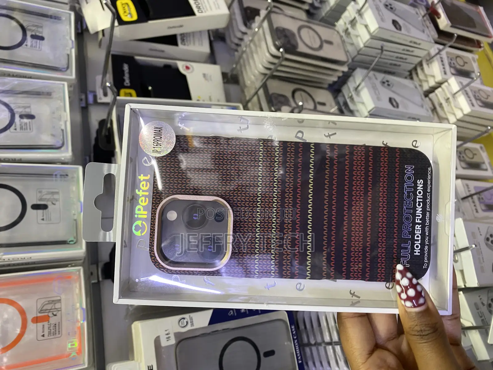 Gimeno Magnetic Carbon Fiber Texture Case for iPhone 16 Pro Max