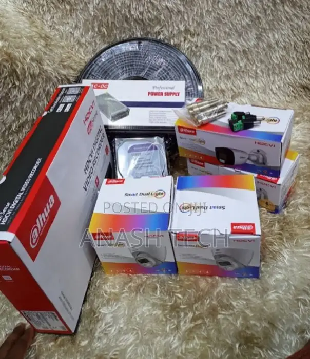 1080 P Dahua Full Kit 4 Channel Security Cameras