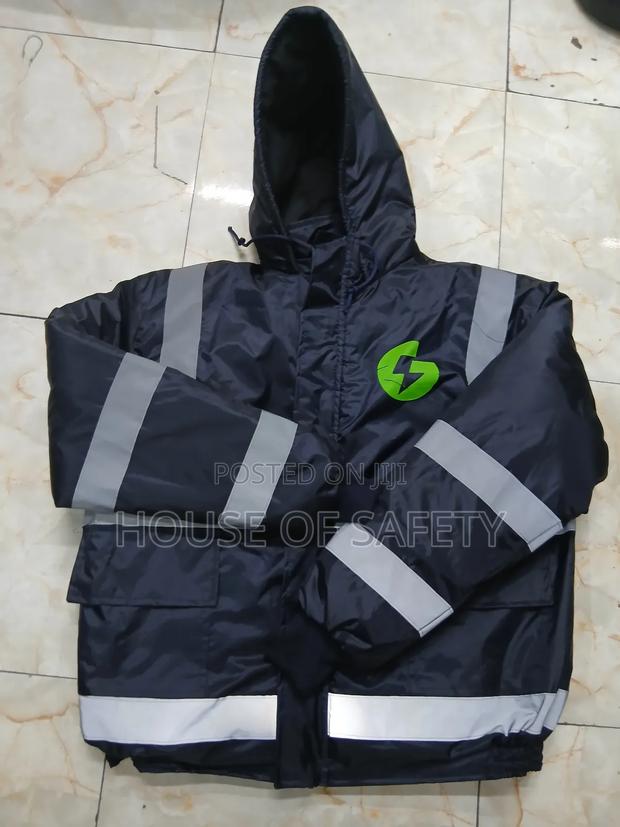 Hooded Navy Blue Reflective Full Jackets in Nairobi - thumbnail 3