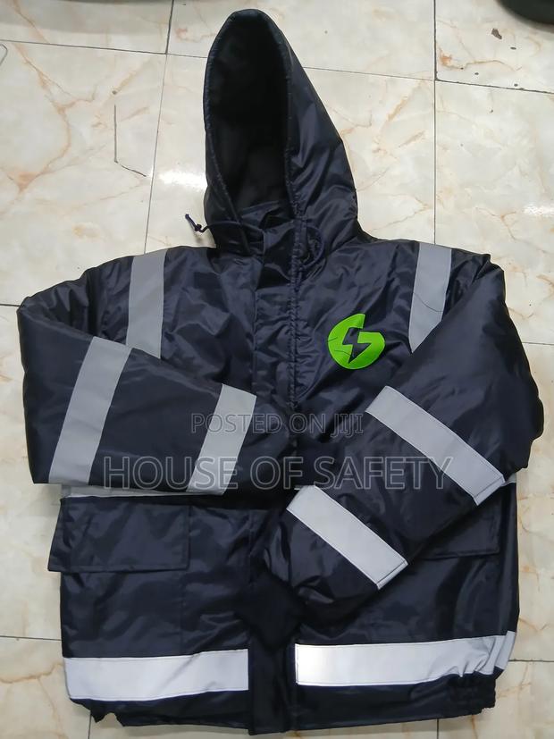 Hooded Navy Blue Reflective Full Jackets in Nairobi - thumbnail 4