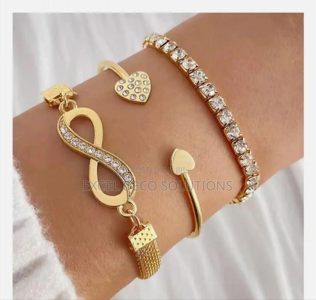 3 PCS /Set Full Diamond Bangle - thumbnail 2