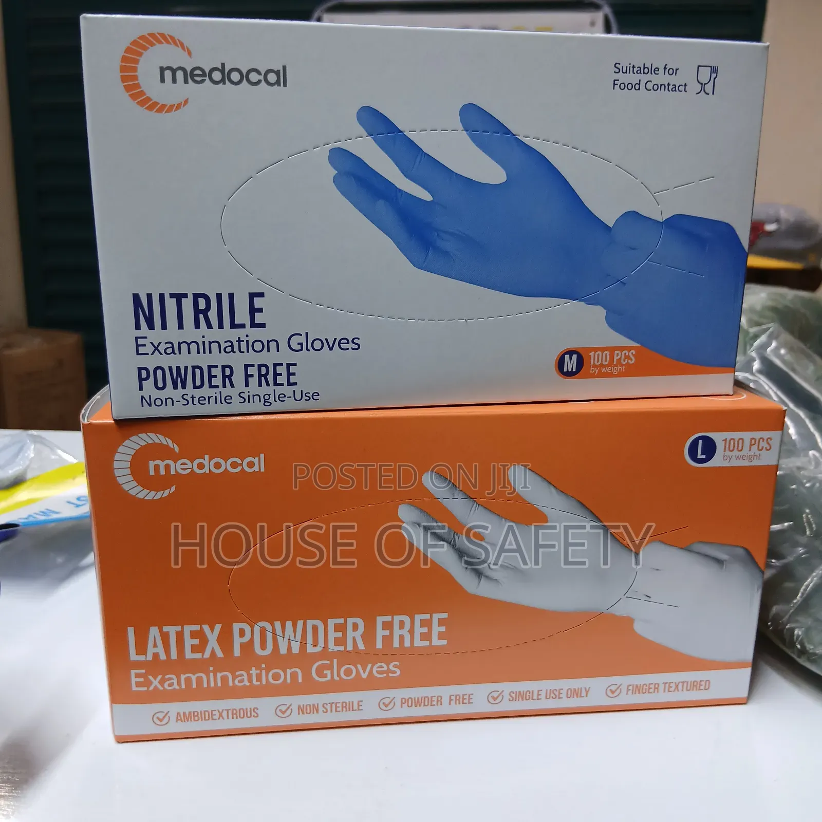Finger Texture Latex Powder Free Gloves