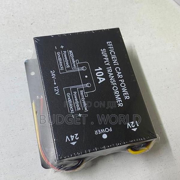 Step-Down Transformer Black Car Voltage Reducer Car Truck Dc 24vto12v