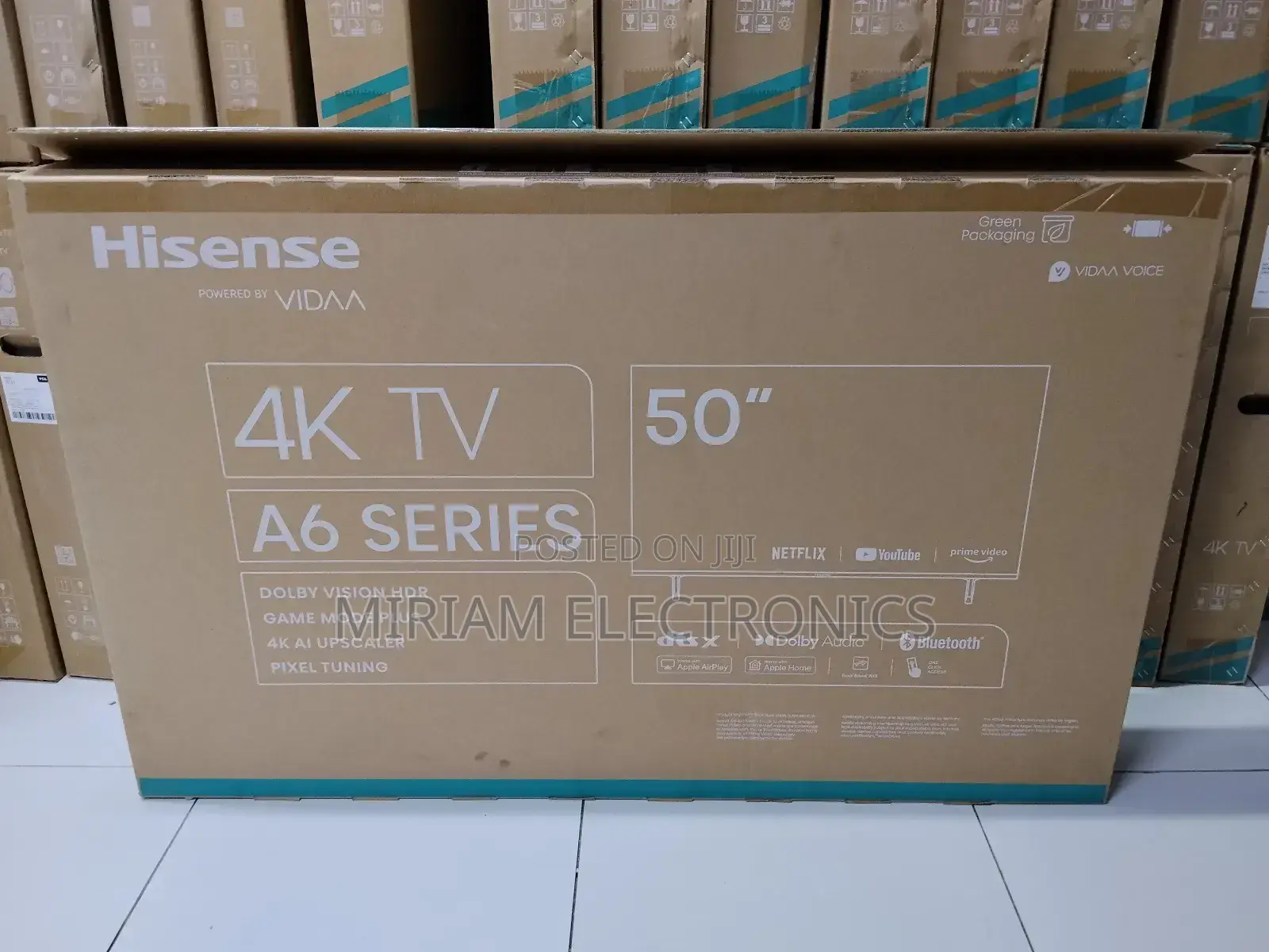 Hisense 50 Inch Smart Uhd Frameless Tv 50a6n (2025 Model)