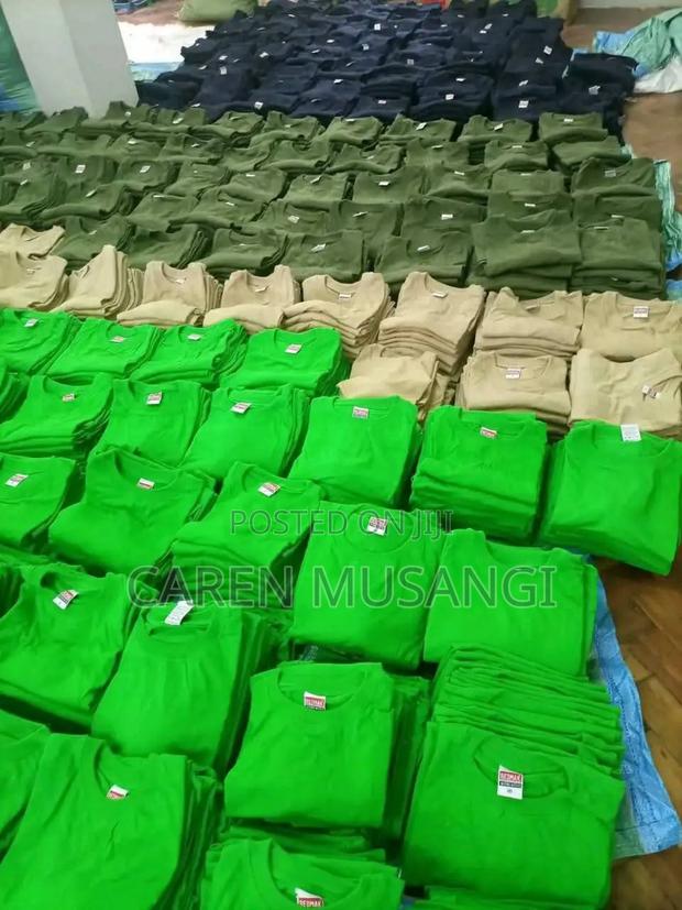 Cotton Round Neck Tshirts in Bulk - thumbnail 4
