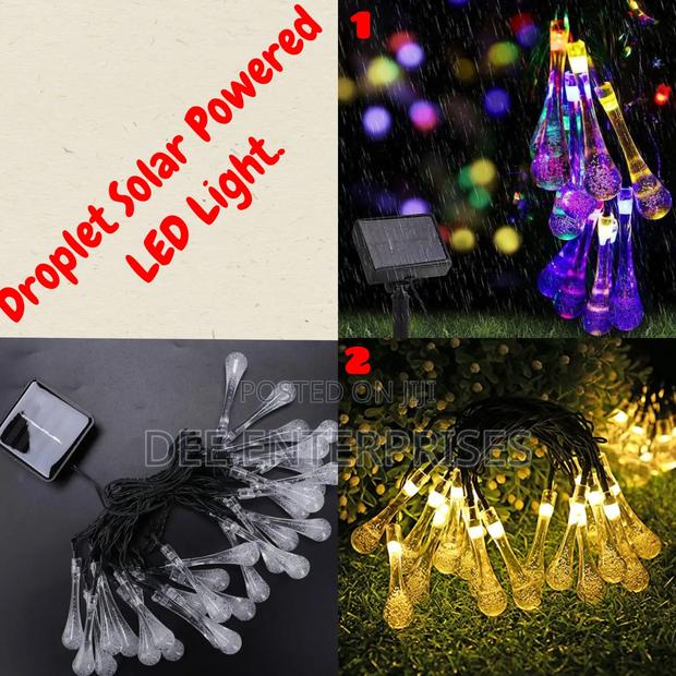 Solar Powered Droplet Led Light - main view