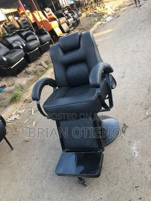 Black/ Rotating Barber Chairs - main view