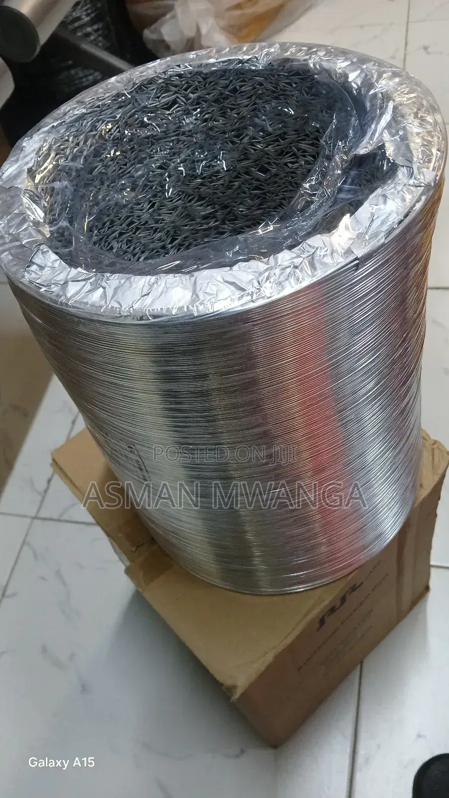 Aluminium Duct 200mm by 7.5m