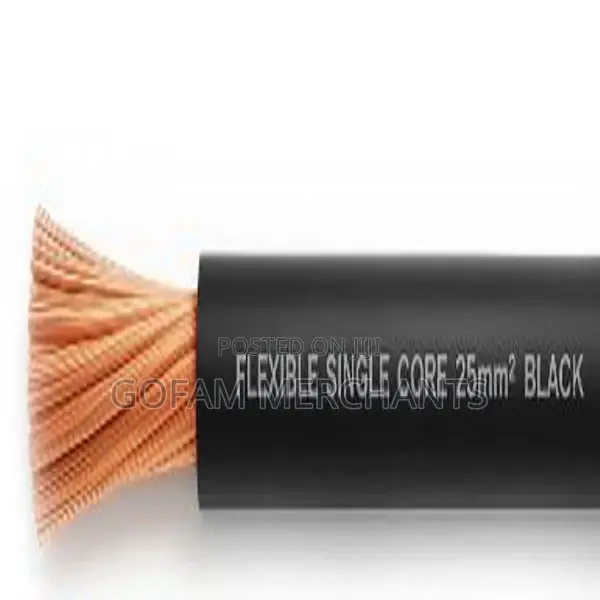 Tronic Flexible Single Core Cable – 25mm2, Black
