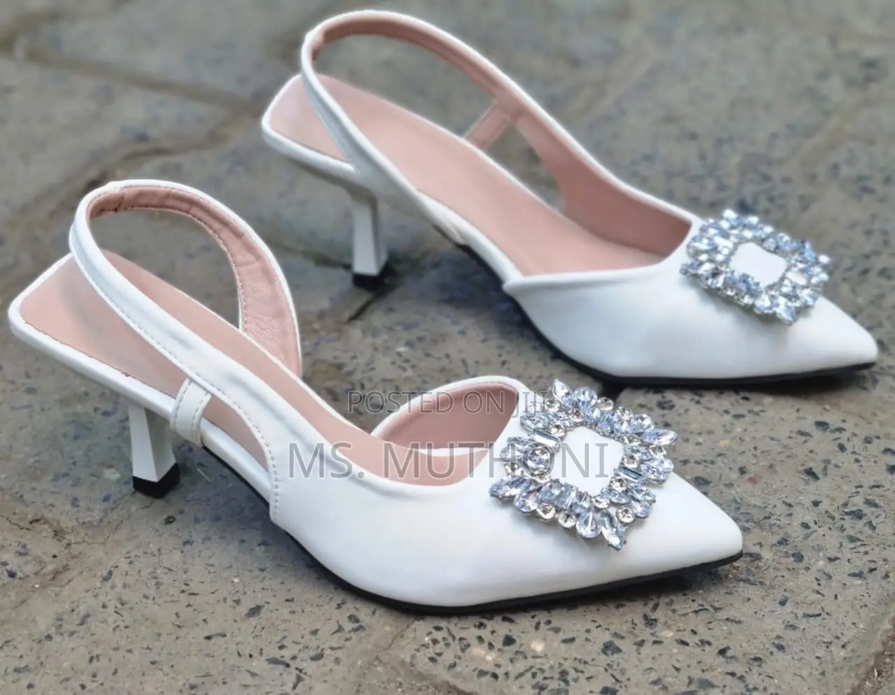 Rhinestone Embellished Kitten Heels Sizes: 37 38 39 40 41