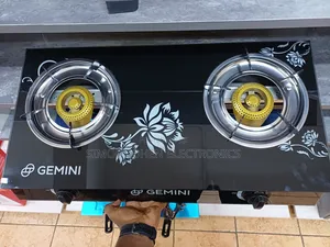 Gemini 2 Burner Gas Cooker Glass Top