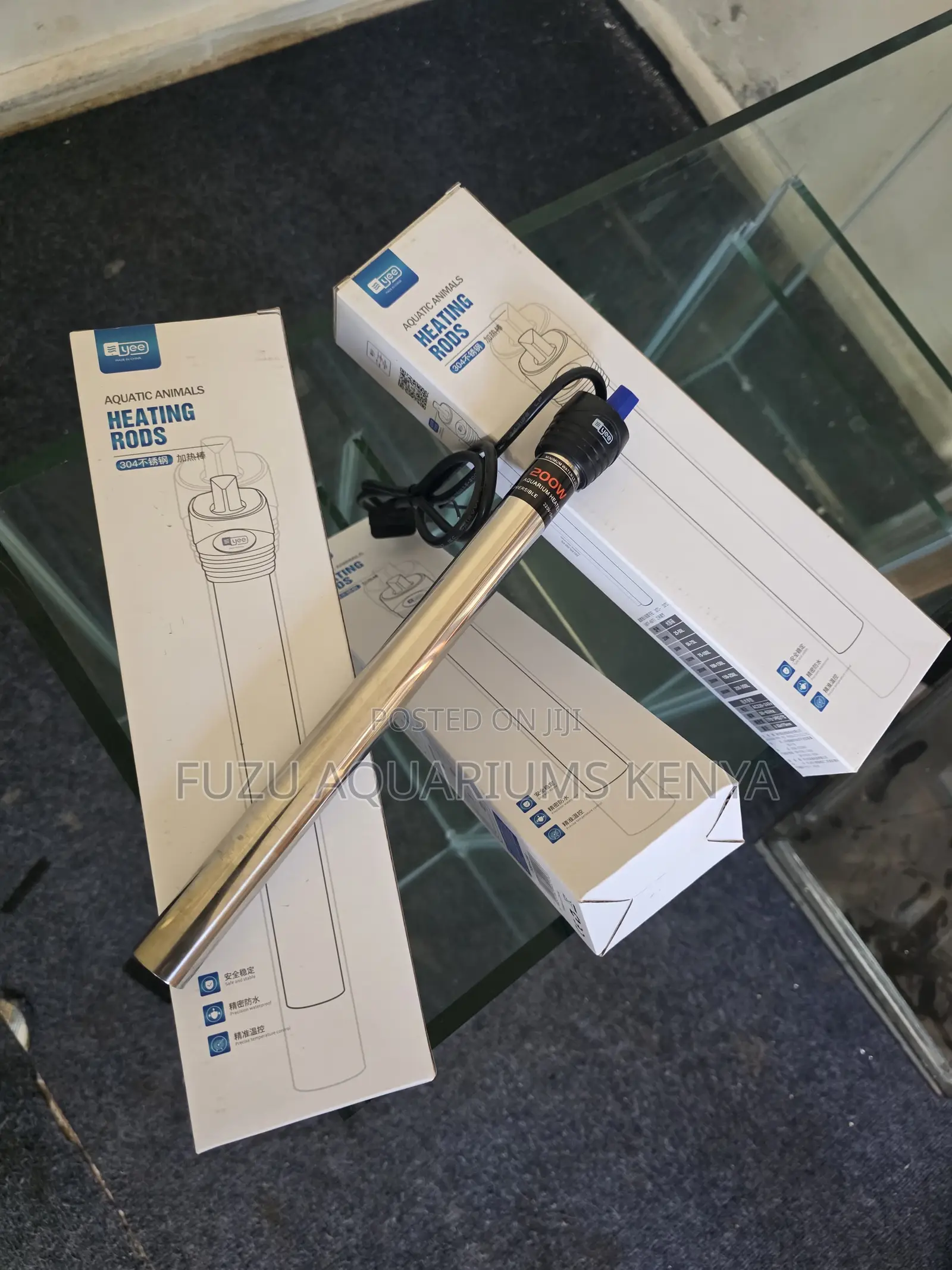 Unbreakable Stainless Steel Aquarium Heater – 200w of Pure Reliability