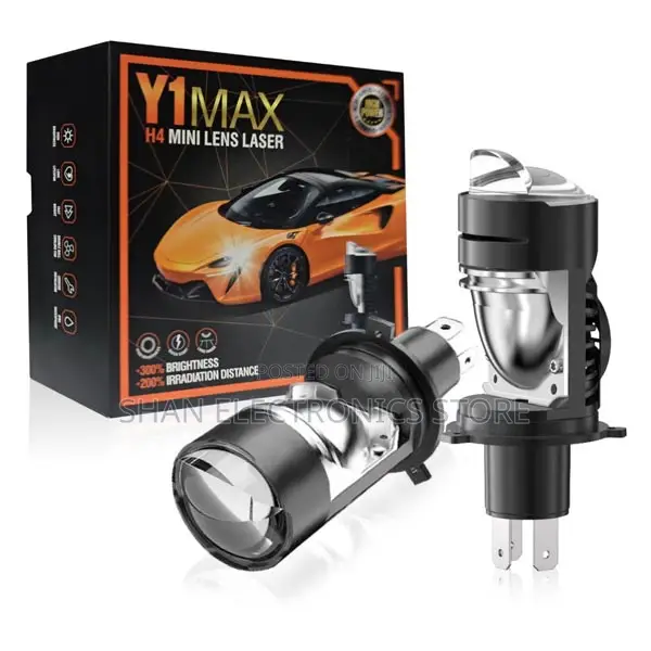 Y1 Max H4 Lens Projector Bulbs Hi/Lo Beam Light Plug-and-Play