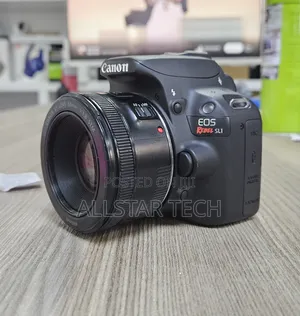 Canon Eos Rebel Sl1 DSLR Camera With 50mm F1.8 STM