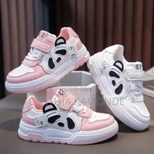 Pink White Kids Sneakers
