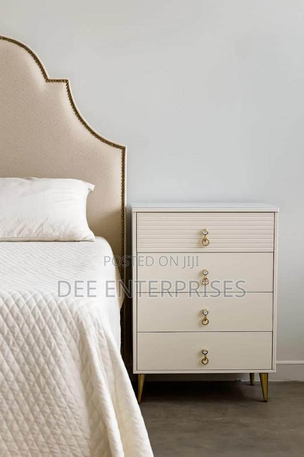 4 Drawer Wooden Bedside Cabinet - main view