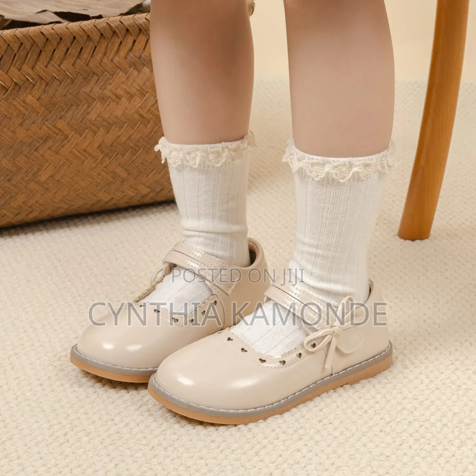 Love Dotted Doll Shoes