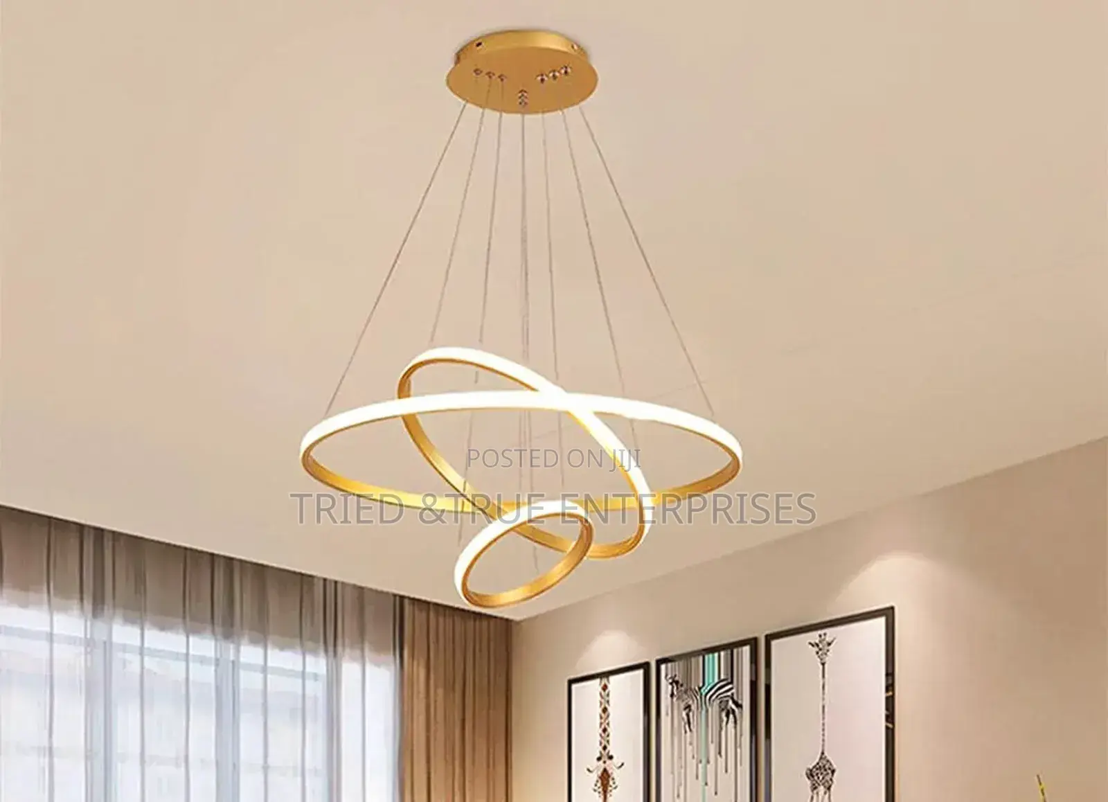 Modern Ring Led Ceiling Round Chandelier Light Gsw3